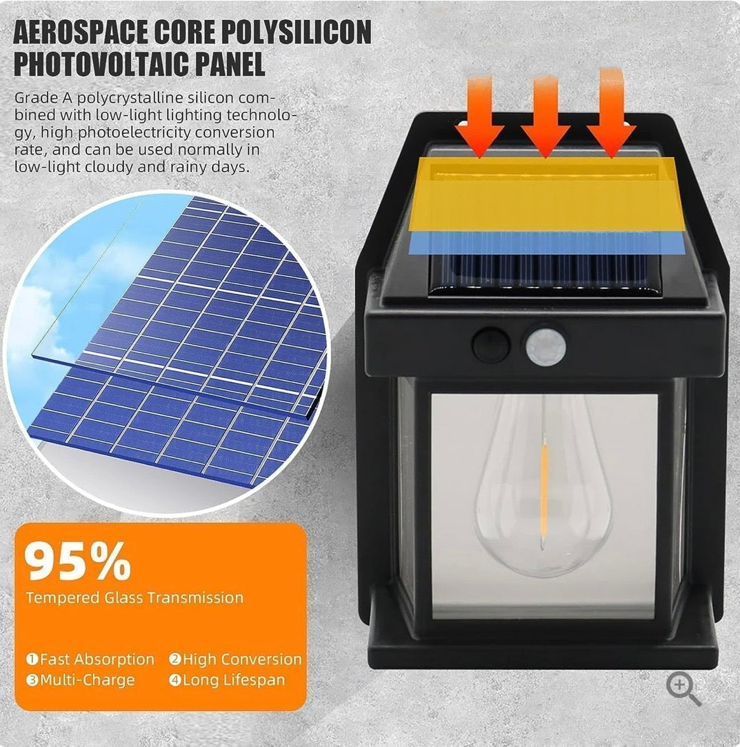 Smart Solar Wall Lights – Wireless Outdoor LED with Motion Sensor & 3 Lighting Modes