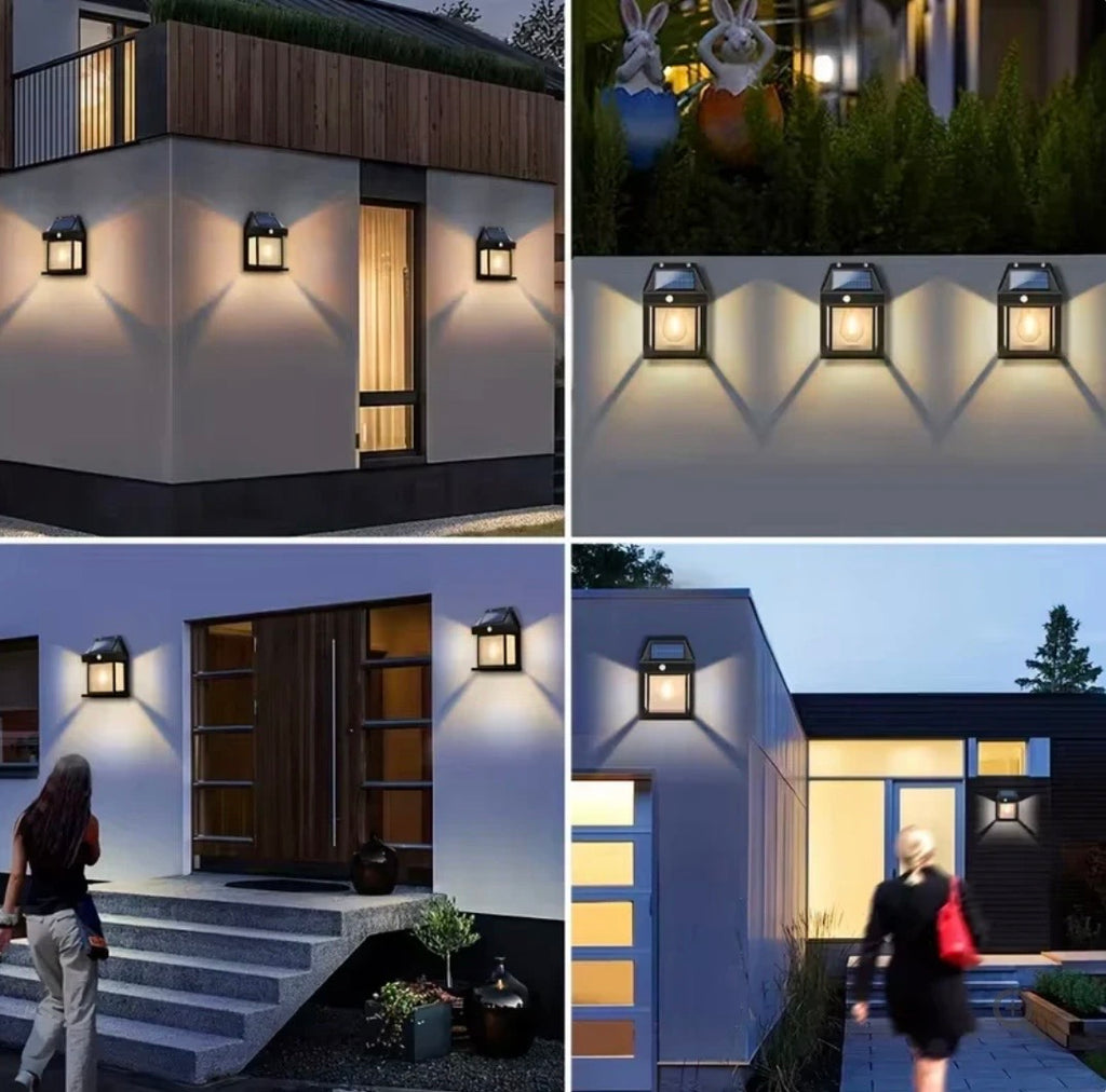 Smart Solar Wall Lights – Wireless Outdoor LED with Motion Sensor & 3 Lighting Modes