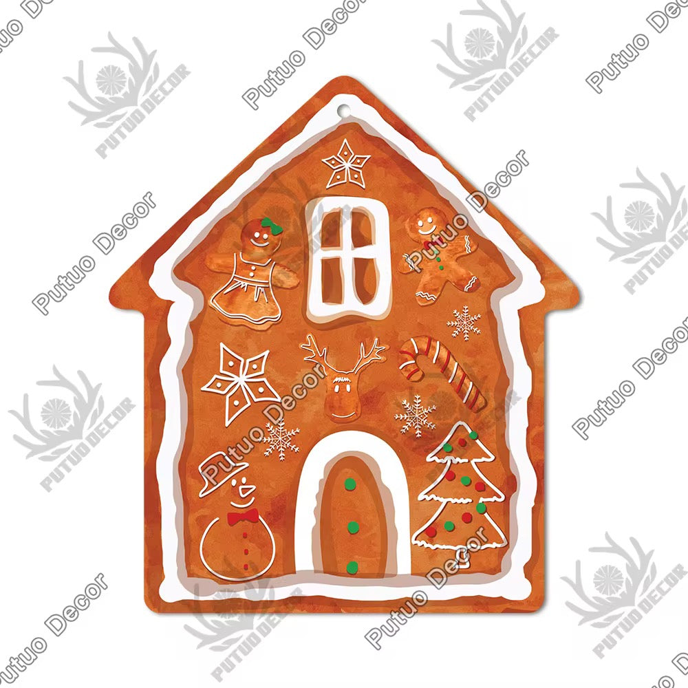 Christmas Wooden House Decoration