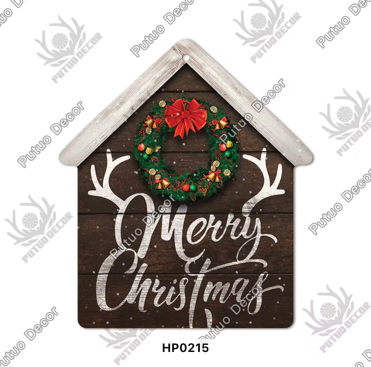 Christmas Wooden House Decoration
