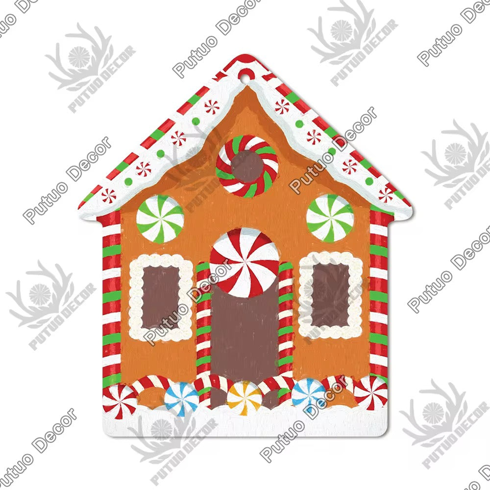Christmas Wooden House Decoration